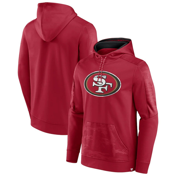 Men's San Francisco 49ers Red On The Ball Pullover Hoodie
